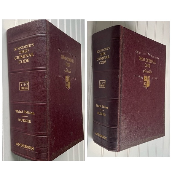 Ohio Criminal Code Book Schneider’s third edition 1963 Special Student Edition - Picture 4 of 9